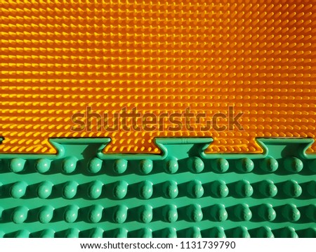 Yellow, green pattern in papyrist points. Background, texture. Royalty-Free Stock Photo #1131739790