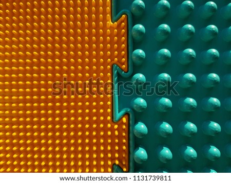 Yellow, green pattern in papyrist points. Background, texture.