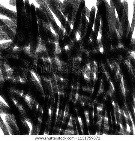 Black charcoal pastel texture on white paper background. Abstract pencil strokes.