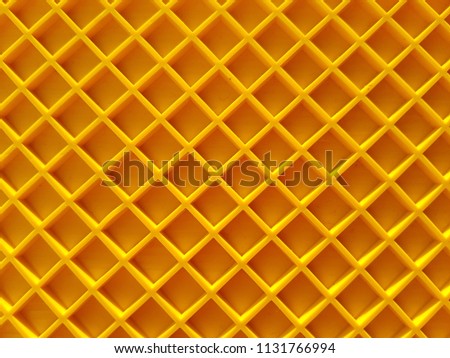 Yellow grid, lines in the form of a square. Pattern background, texture. Royalty-Free Stock Photo #1131766994
