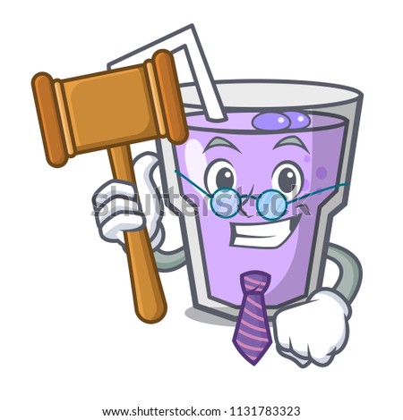 Judge berry smoothie mascot cartoon
