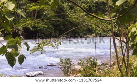 river in Bukit Lawang, Sumatra, Indonesia