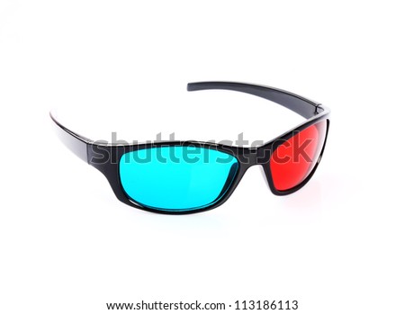 3D Glasses Isolated on White