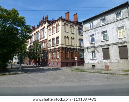 In the street Chernyakhovsk (formerly Insterburg, East Prussia)