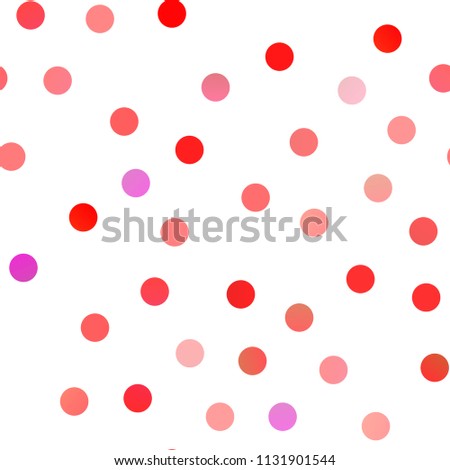 Light Multicolor, Rainbow vector seamless background with bubbles. Blurred bubbles on abstract background with colorful gradient. Completely new template for your brand book.