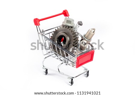 Car parts shopping cart