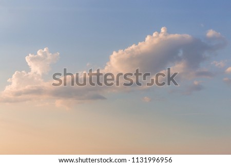 background of sky at sunset