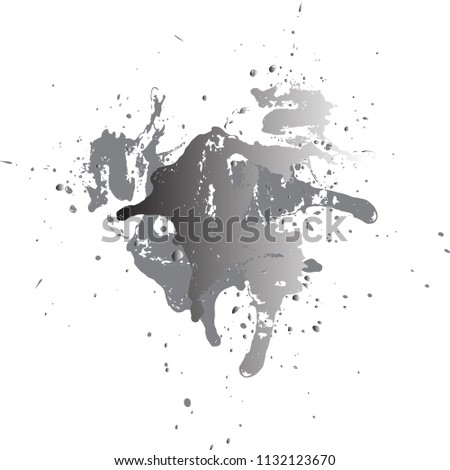 Abstract color full Ink splash background, grunge vector design template - paint brush 