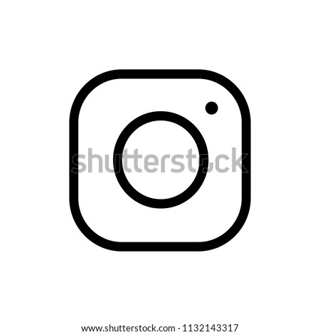 Photo icon symbols. Social media icon Royalty-Free Stock Photo #1132143317