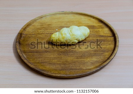 close up shot on durian, sweet king of fruits on wooden background, vegetable for diet with nutrition ingredient concept.