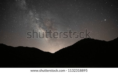 The milky way visible over the mountains of Troodos, Cyprus. Shot near Xyliatos
