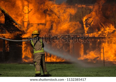 Auckland fire fighters training exercise  