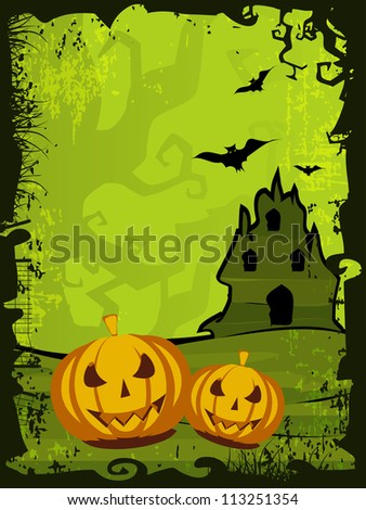 Scary Halloween background. EPS 10.