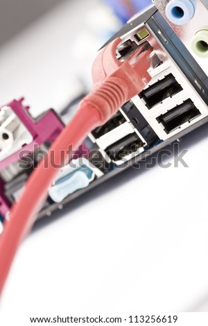 Network server network cable plug