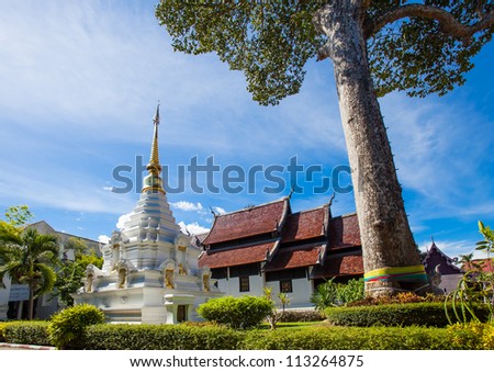 Beautiful temple in Chiang Mai. Thailand.