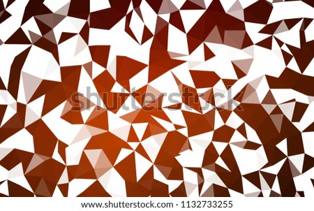 Dark Red vector gradient triangles pattern. Colorful abstract illustration with triangles. Brand new design for your business.