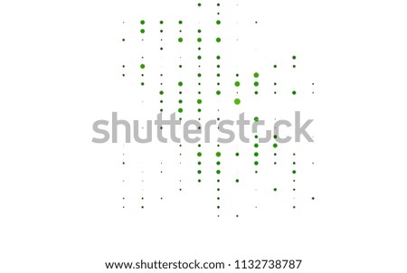 Light Green vector  template with circles. Modern abstract illustration with colorful water drops. Completely new template for your brand book.