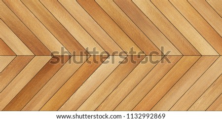 Seamless wood parquet texture (horizontal chevron light brown)