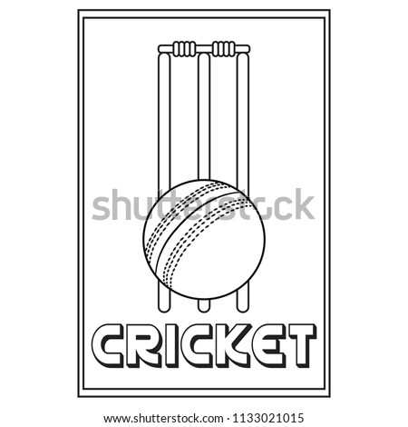 Abstract Cricket Label