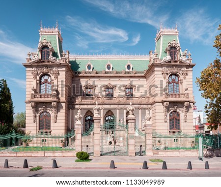 The Quinta Gameros is a mansion in Chihuahua, Mexico. The building is an Historic National Monument of Mexico. The main architectural style is Art Nouveau. Currently houses a regional museum.