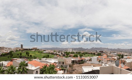 Panoramic view of Chihuahua city.