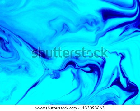 abstract blue water. abstract art background. The free movement of the blue.