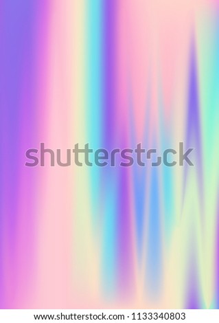 Holographic fluid colors gradient texture vector dynamic background. Vivid fluid gradient blur hologram banner. Minimal vector holographic background graphics design in pink blue violet purple.