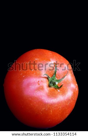juicy and ripe tomato,