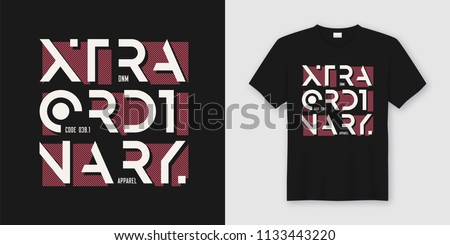 Extraordinary abstract geometric vector t-shirt and apparel design, typography, print, poster. Global swatches.