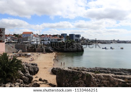 photos taken on the coast line in portugal called Cascais line