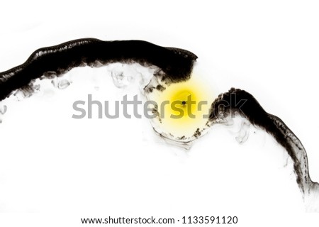Abstract ink background. Moving liquid paint in water