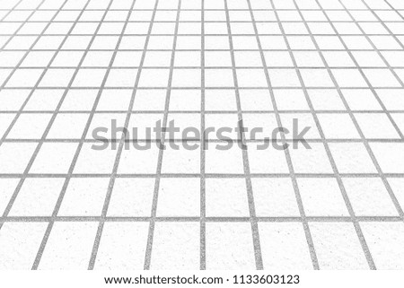 Outdoor white stone tile floor pattern and background