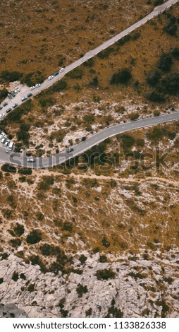 Curved road to Cape Formentor