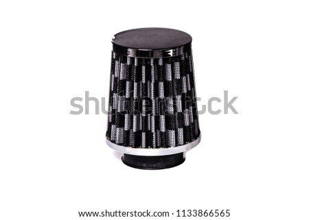 Air filter for car on white background or isolated
