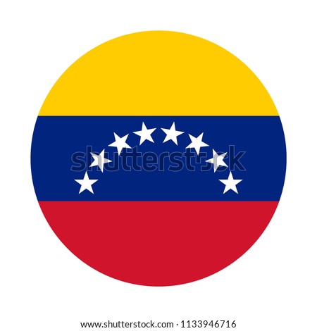 Venezuela Flag Button Royalty-Free Stock Photo #1133946716
