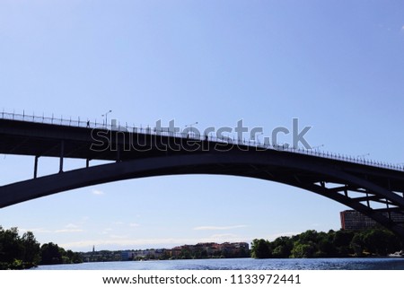 Bridge in the beautiful Stockholm, Sweden.