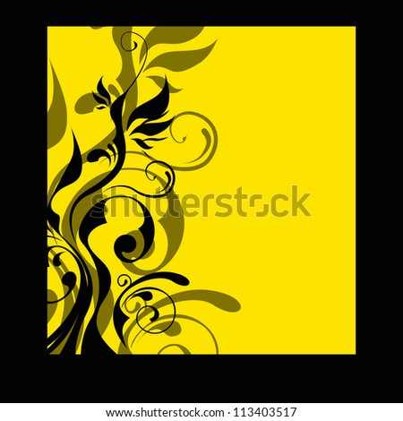 abstract floral background with place for your text - vector illustration