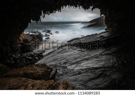 The dark cave