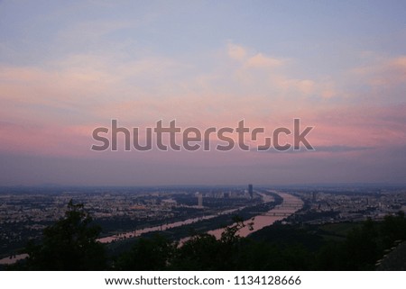 Landscape pictures taken in Vienna of the Donau river, Landscape picture from Bad Gastein in Austria and a beautiful morning foto from the Praikesten in Norway.
