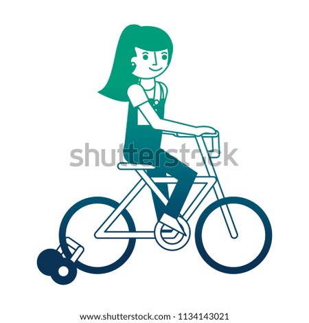 kid riding in the bicycle recreation activity