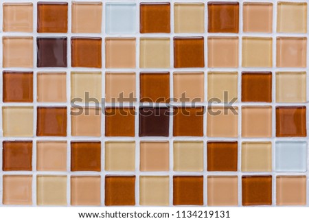 Beautiful surface of the colorful square tiles/background,texture.