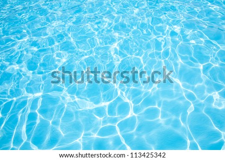Blue water, abstract natural background