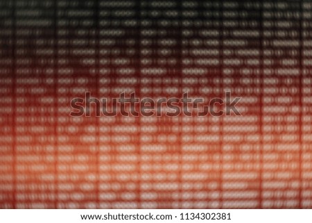 blocks of binary data. Blockchain concept. red background with computer digital binary code bit number one and zero text. computer problems concept.
