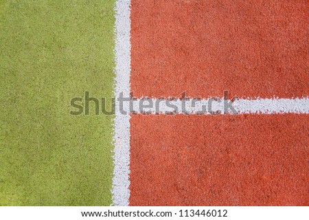A part of tennis court Royalty-Free Stock Photo #113446012