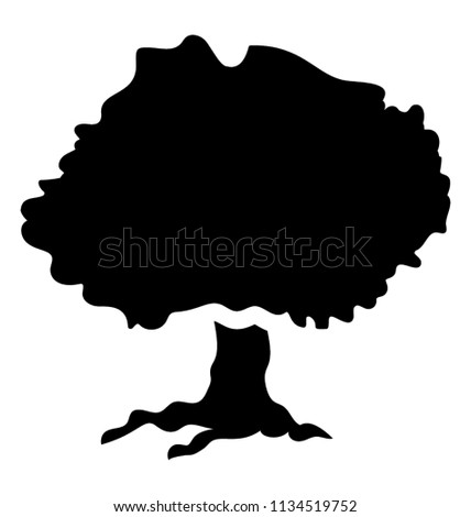 
A simple icon design of a hackberry tree
 Royalty-Free Stock Photo #1134519752