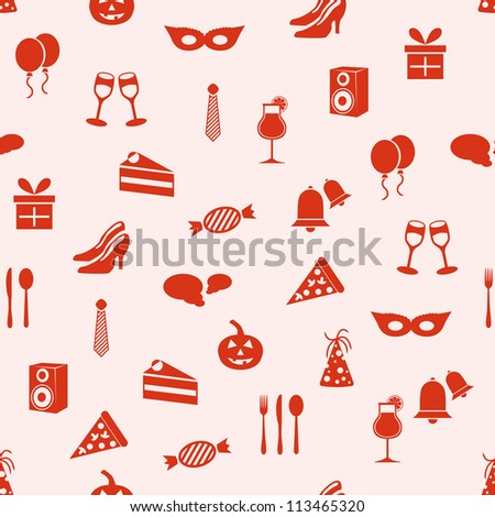 party seamless pattern