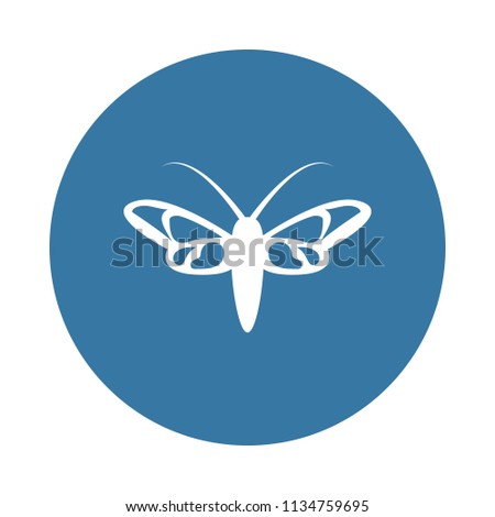 butterfly icon. Element of insect icons for mobile concept and web apps. Badge style butterfly icon can be used for web and mobile apps on white background
