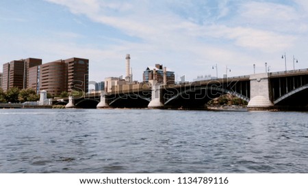 Boston bridge over the River