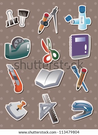 doodle stationery stickers