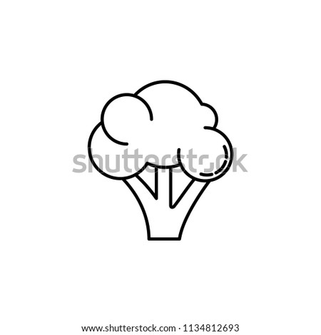 cauliflower dusk style icon. Element of fruits and vegetables icon for mobile concept and web apps. Dusk style cauliflower icon can be used for web and mobile on white background